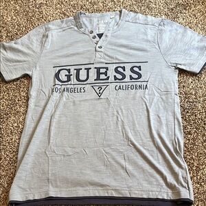 Guess Gray Short Sleeve Tee Casual Style